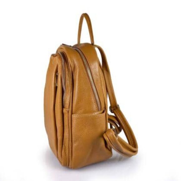 55C043 Backpack, in genuine Dollar leather